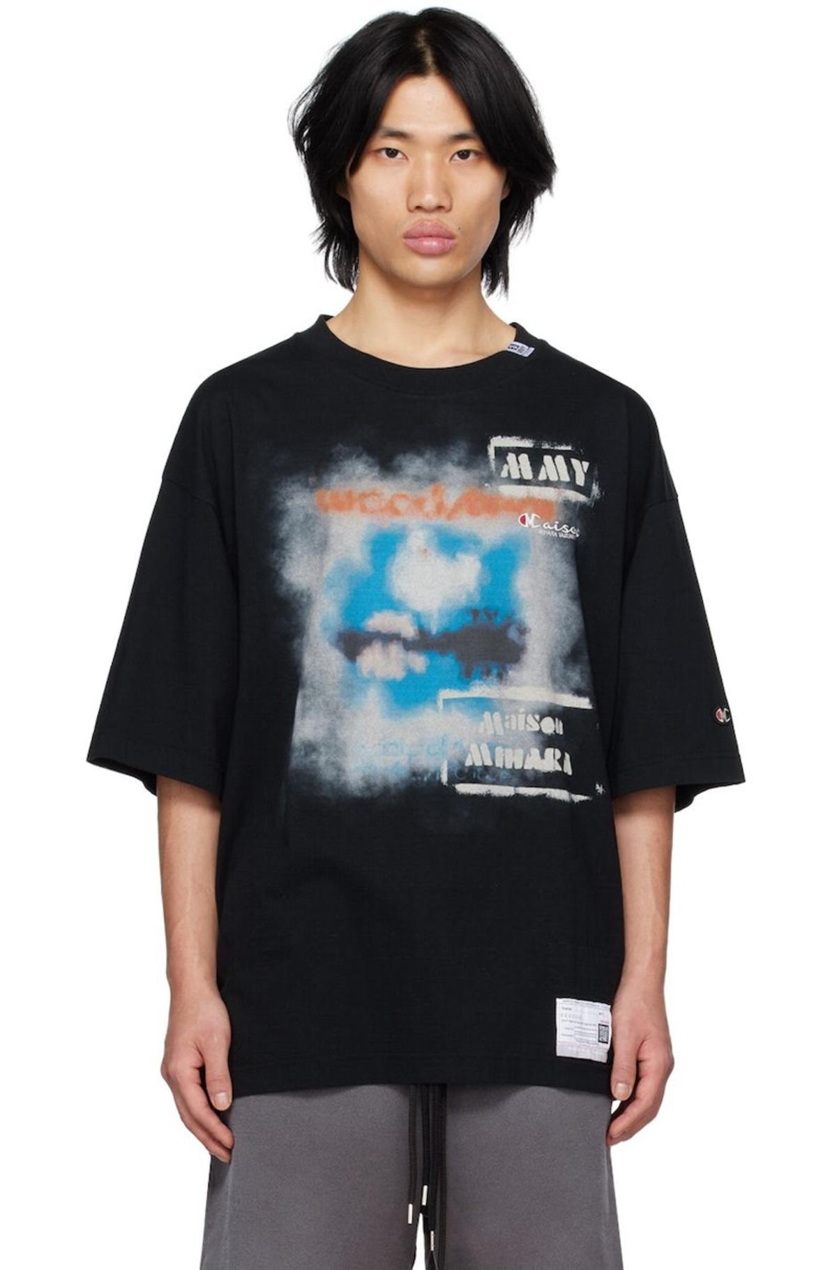 Mihara Yasuhiro Printed T-Shirt - Black | Garmentory
