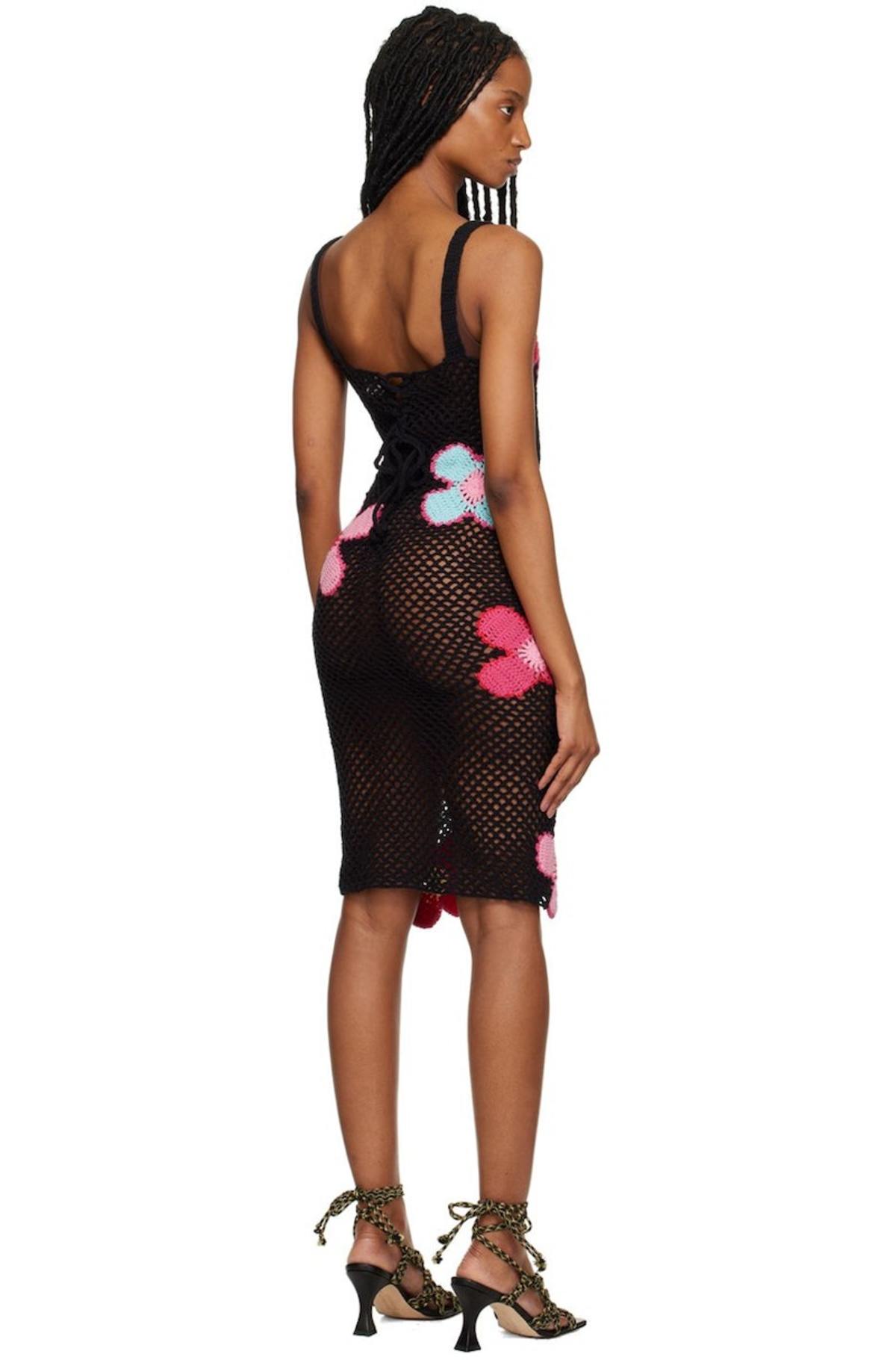 Tach Elvira Midi Dress - Black | Garmentory