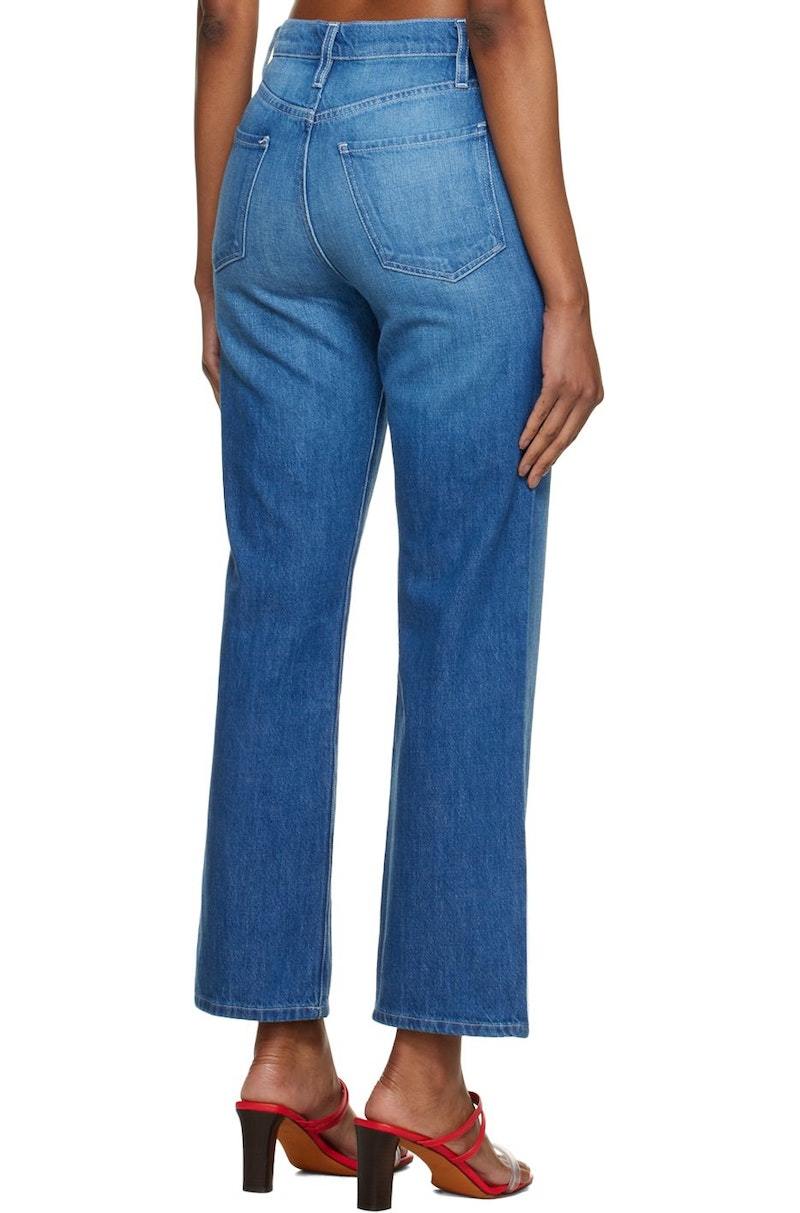 【関税込み】FRAME ブルー Le Jane ジーンズ FRAME Le Jane Distressed Crop Straight Leg Jeans | Nordstromrack