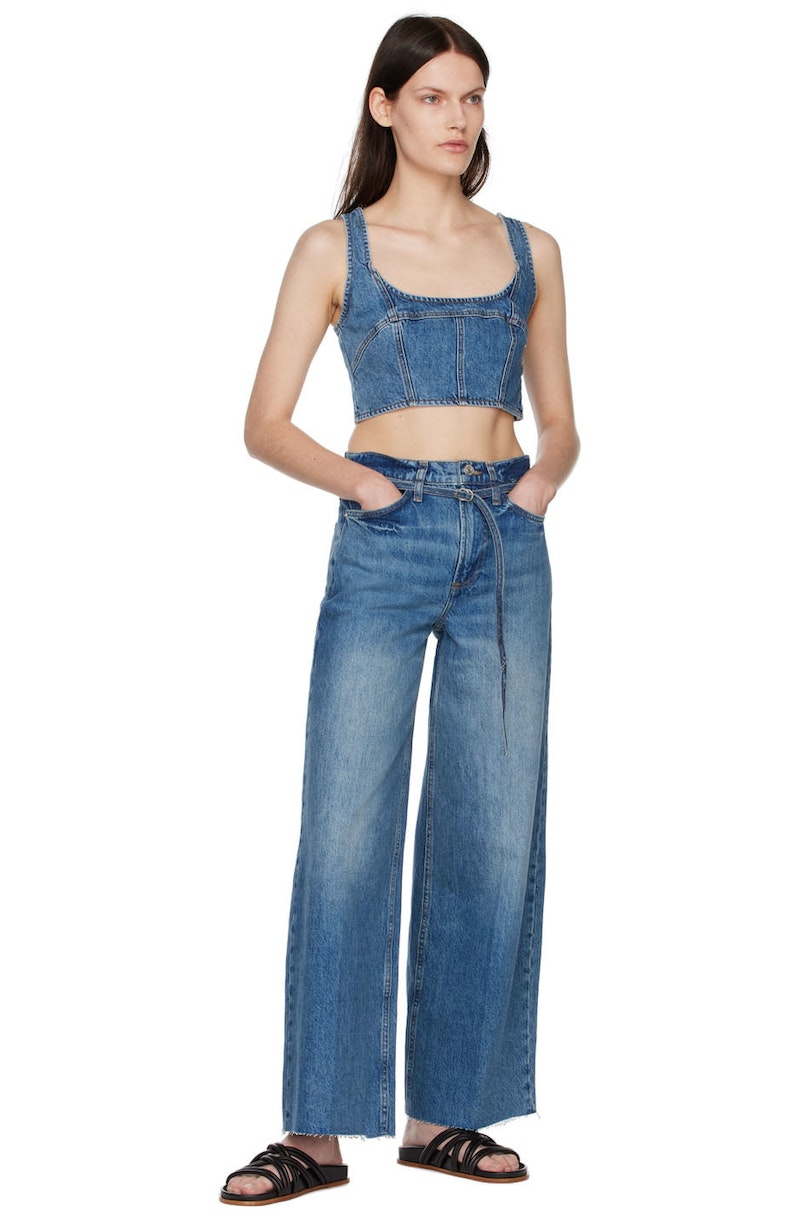 Frame Baggy Jeans Blue Garmentory