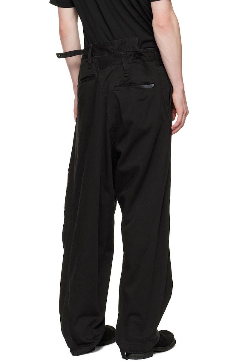 Mihara Yasuhiro Slide Piece Cargo Pants - Black | Garmentory