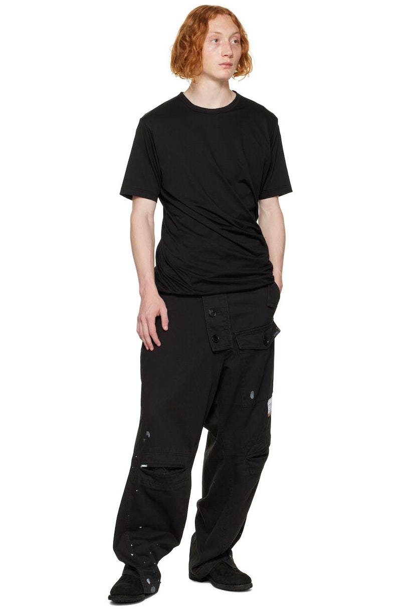 Mihara Yasuhiro Slide Piece Cargo Pants - Black | Garmentory