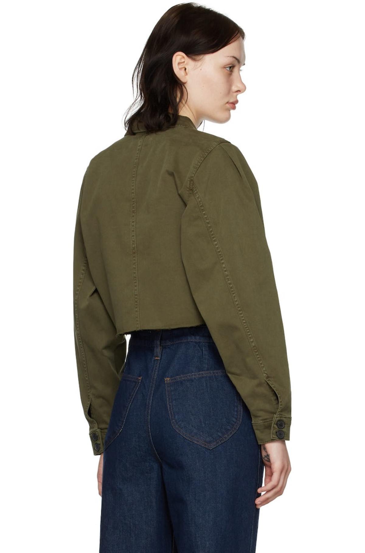 FRAME Denim Jacket Khaki Garmentory