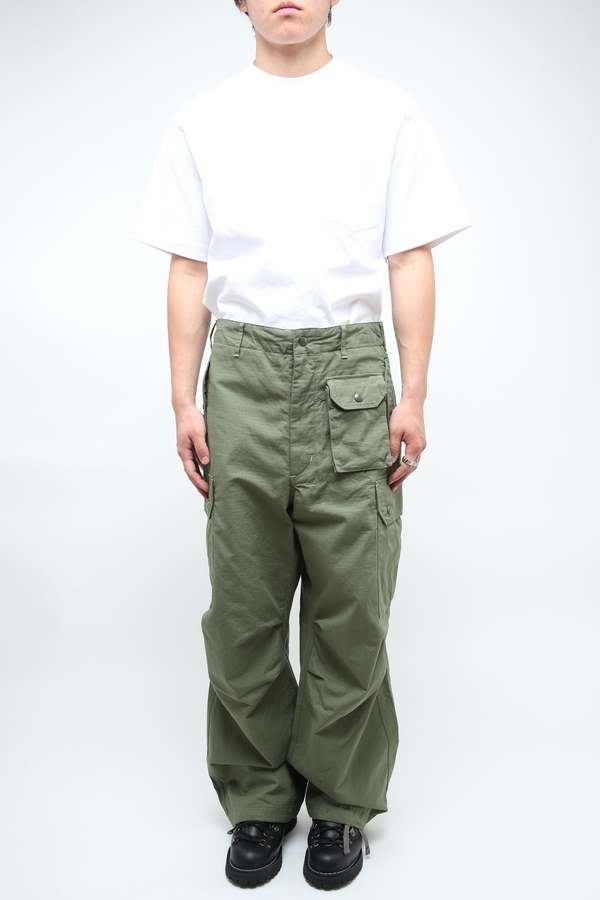 Engineered Garments X Totem FU Over Pants - Olive Ripstop