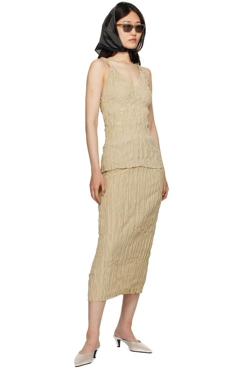 ワンピース TOTEME Women Mid Skirts 92500 252WRD0182FB0192 91052 Beige Jersey wrap skirt in beige - Toteme | Mytheresa