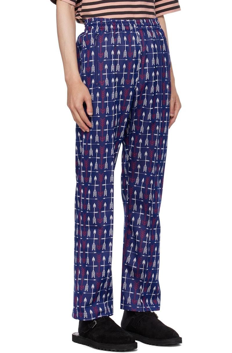 NEEDLES cupro rayon jacquard jogger pant