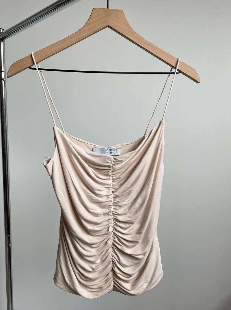 Sophie Rue Granada Ruched Cami - Ecru