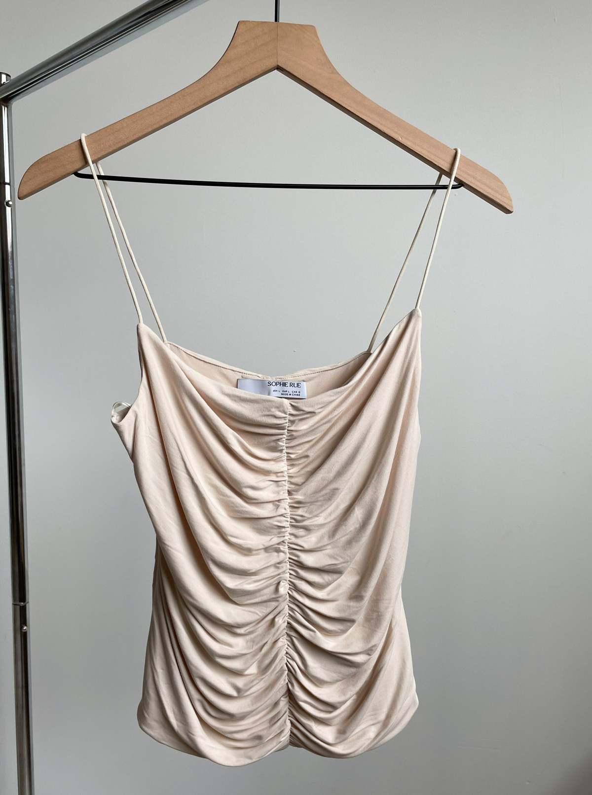 Sophie Rue Granada Ruched Cami - Ecru - Image 4 of 5