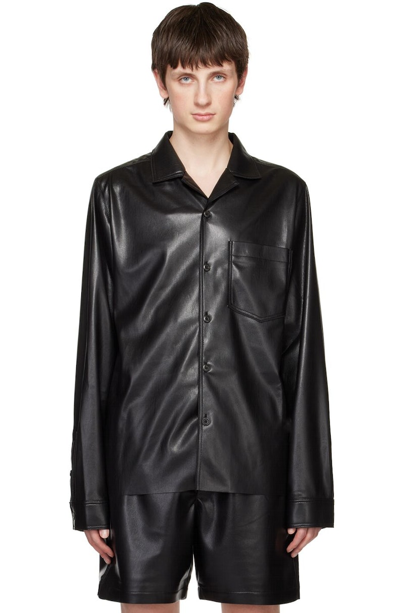 NANUSHKA ヴィーガンレザー シャツ Nanushka-Duco-Vegan-Leather-