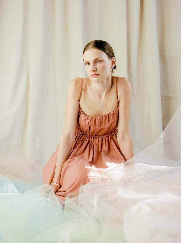 Bronze Age Poppy Dress - Terracotta