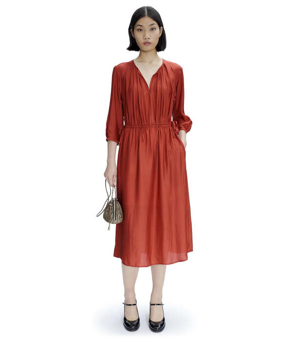 apc silk dress A.P.C. Silk Mini Dress - Green Dresses, Clothing - WA391297