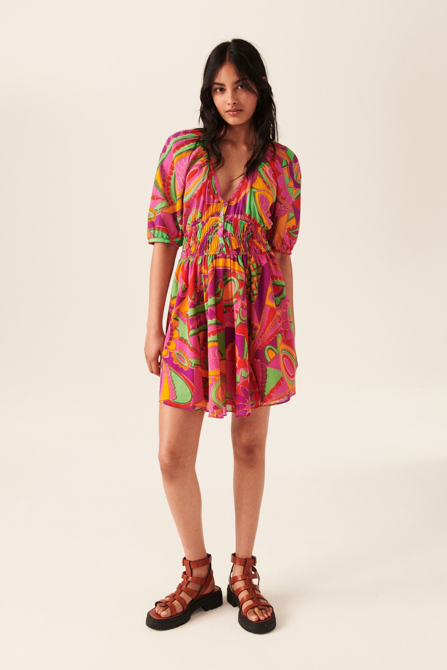 Bash Paris Dova Dress - Fuschia