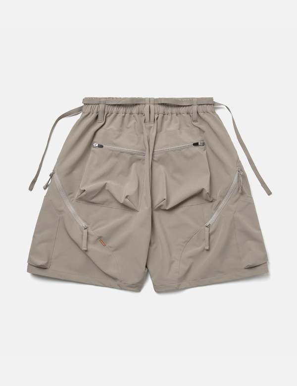 GOOPiMADE MWS-01 Hydrodynamics Utility Zip-Shorts - Ochre Green