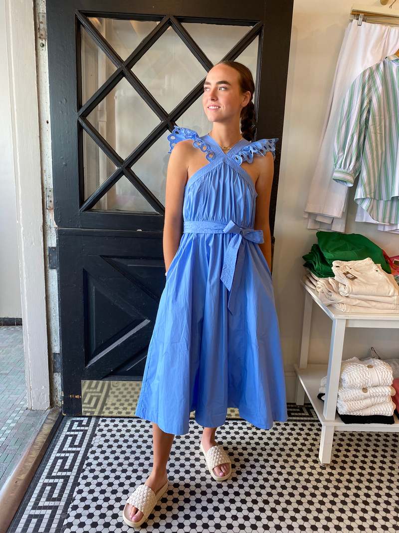 en saison blue dress BLUE/ IVORY Odessa Maxi Dress- EN SAISON main image 1