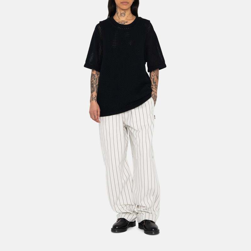 Unisex Stussy Brushed Beach Pant - Bone Stripe | Garmentory