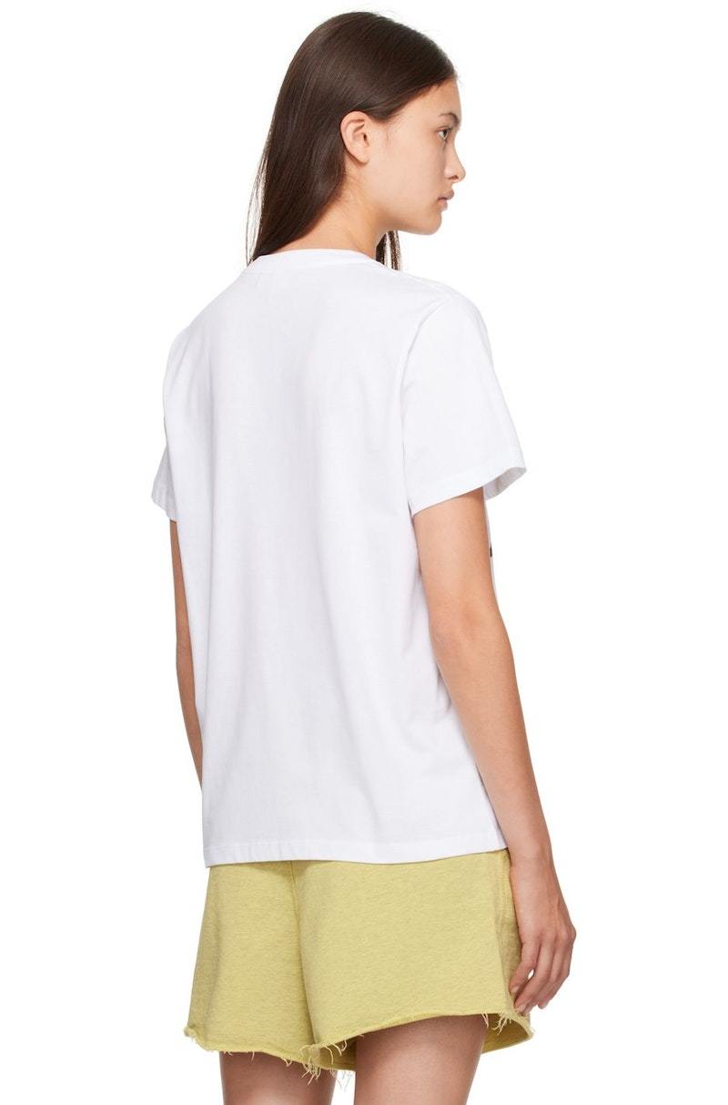 ☆送料・関税込☆GANNI★RELAXED FUN BUNNY T-SHIRT(W)★ GANNI Women's Fun Bunny Relaxed T-shirt in Bright White GANNI