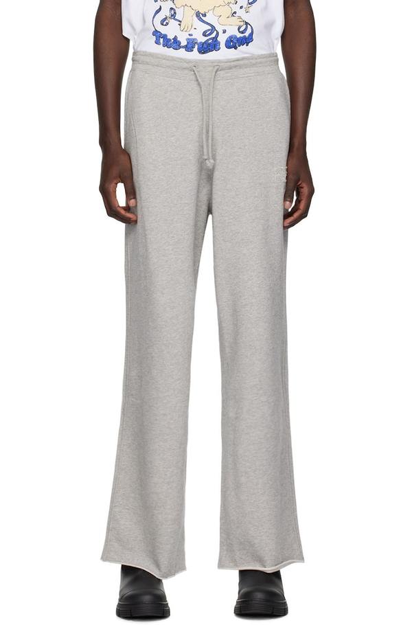 パンツ Ganni Loose fit software isoli pants egret T3171135 T3171135 Ganni Isoli Pants - Paloma Melange | Garmentory