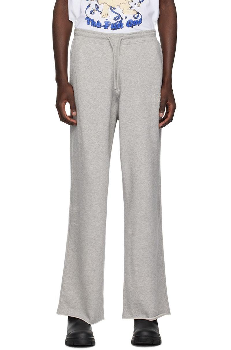 パンツ Ganni Loose fit software isoli pants paloma melange T3171921 Ganni Isoli Pants - Paloma Melange | Garmentory