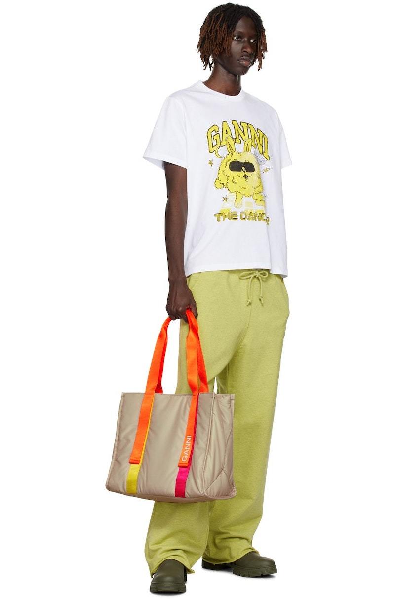 Ganni Dance Bunny T-Shirt - Bright White | Garmentory