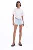 Filippa K Lace Front Shorts - Light Blue - Thumbnail 3