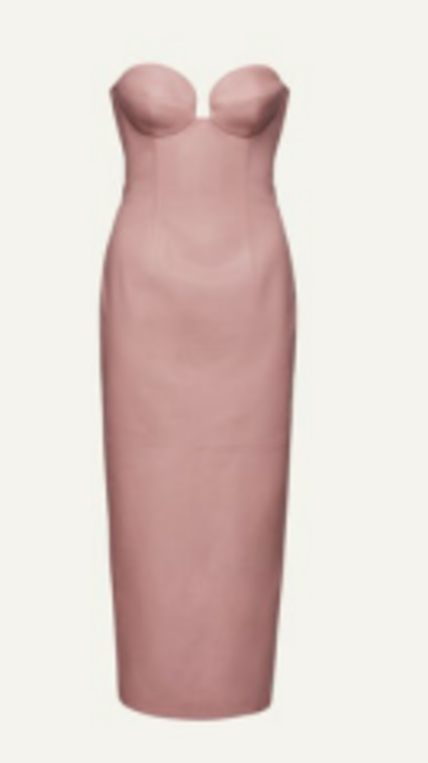 Magda Butrym LEATHER 09 DRESS - PINK | Garmentory