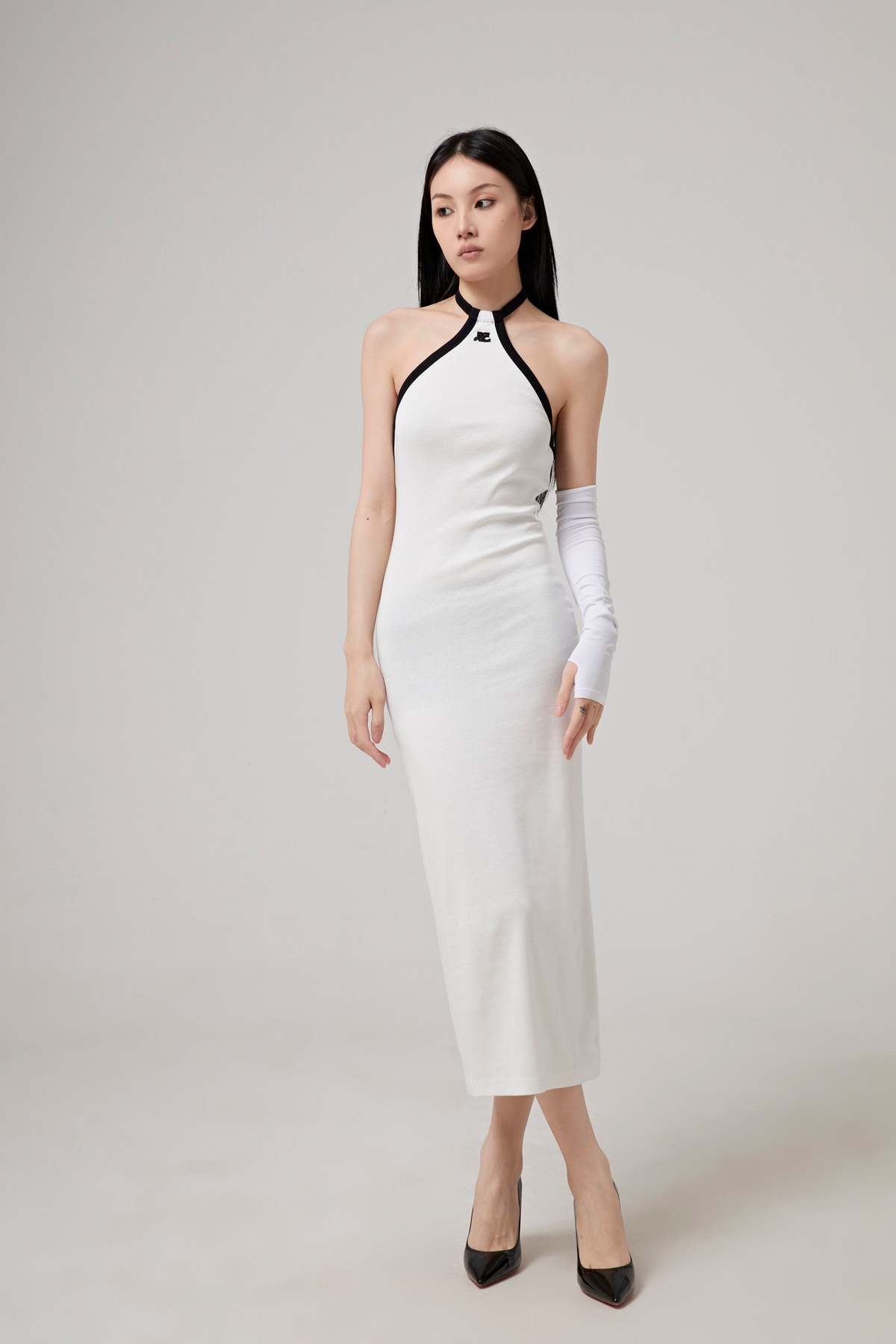 ワンピース COURREGES \"HOLISTIC CONTRAST\" MINI DRESS Courreges Holistic Contrast
