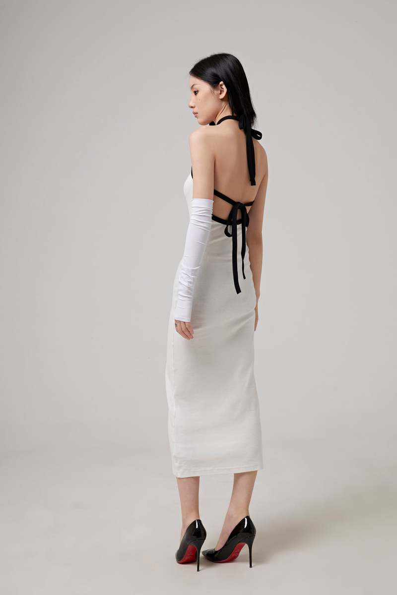 ワンピース Courreges HOLISTIC CONTRAST DRESS Courrèges Holistic Contrast Mini Dress - LABELS