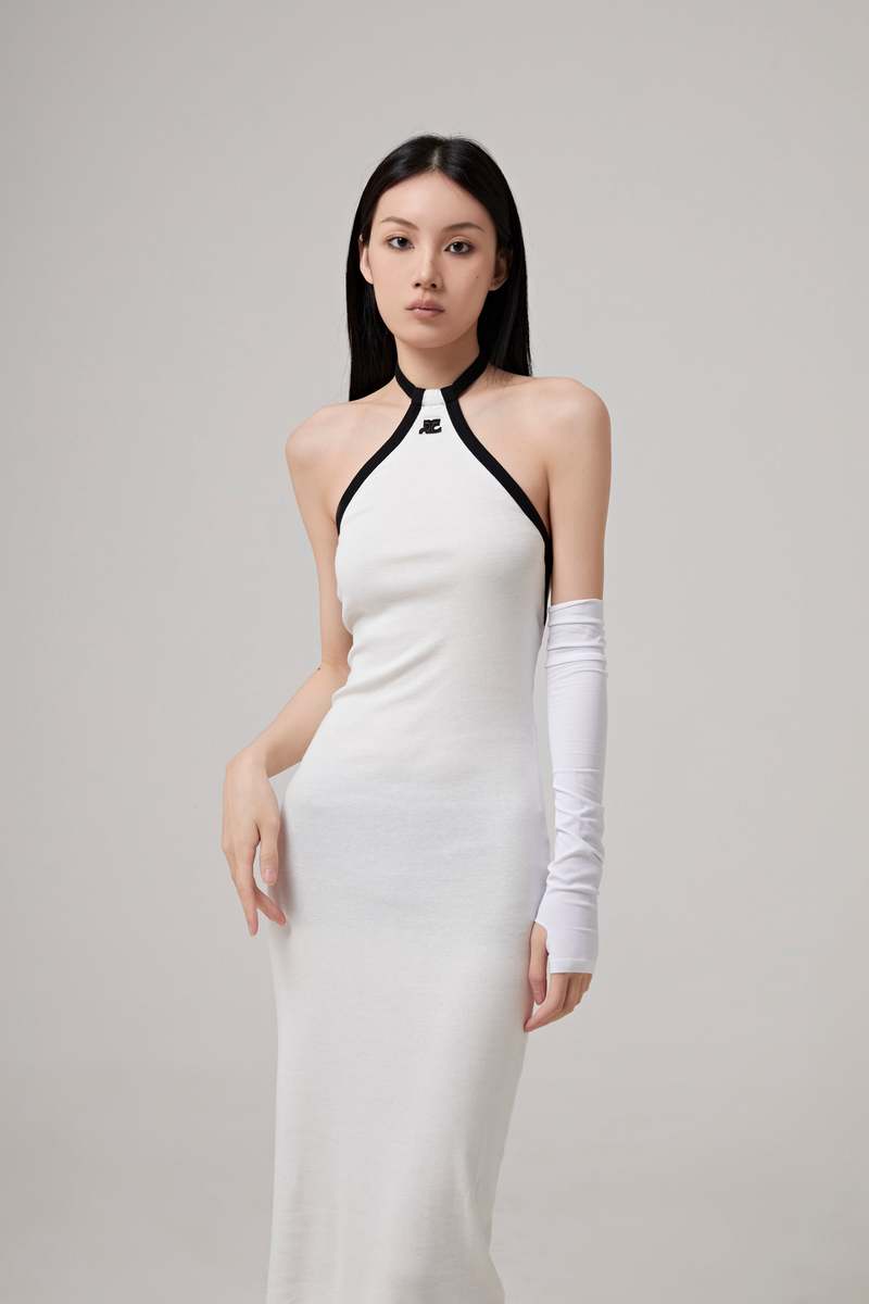 ワンピース Courreges HOLISTIC CONTRAST DRESS Courrèges Holistic Contrast Mini Dress - LABELS