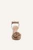 Magda Butrym Sandals Wrap Around - Nude Crochet Flower - Thumbnail 5