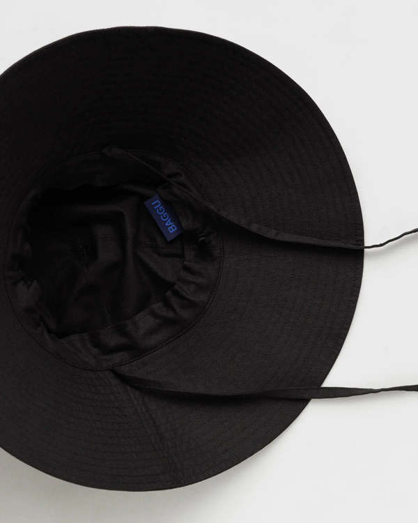 Baggu Bucket Hat- Black BAGGU Soft Sun Hat - Black | Garmentory main image 3