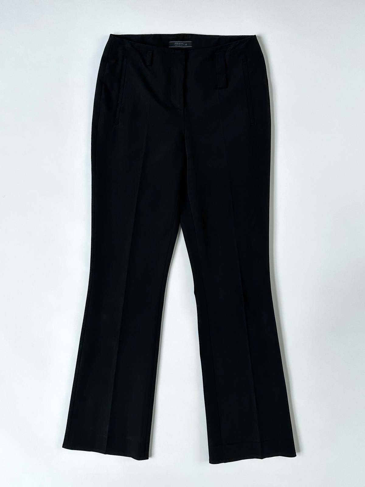 スーツ Archive PRADA Flared slacks black Prada Trousers | Garmentory