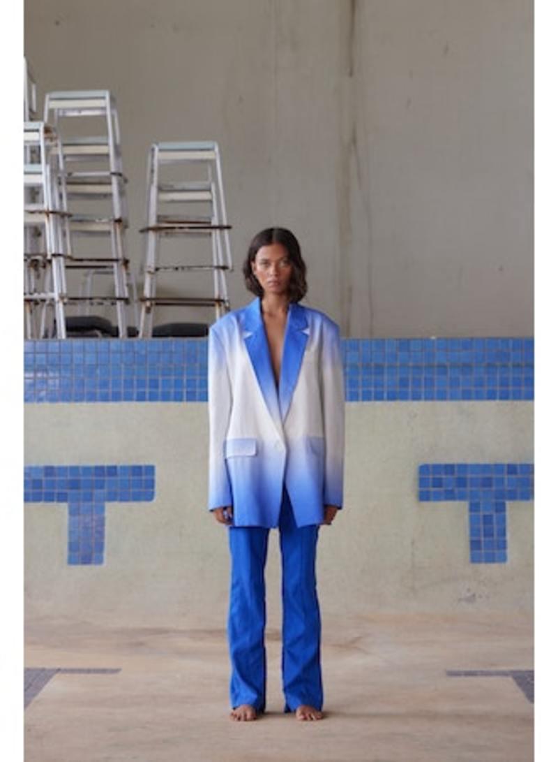 PIPPA Marlow Blazer Blue Ombre Garmentory