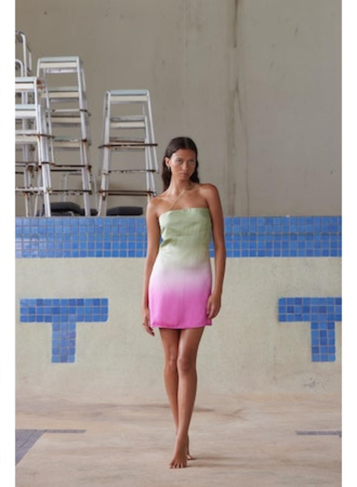pink mini puff dress Olio Rose Ruffle Mini Dress Pink / L