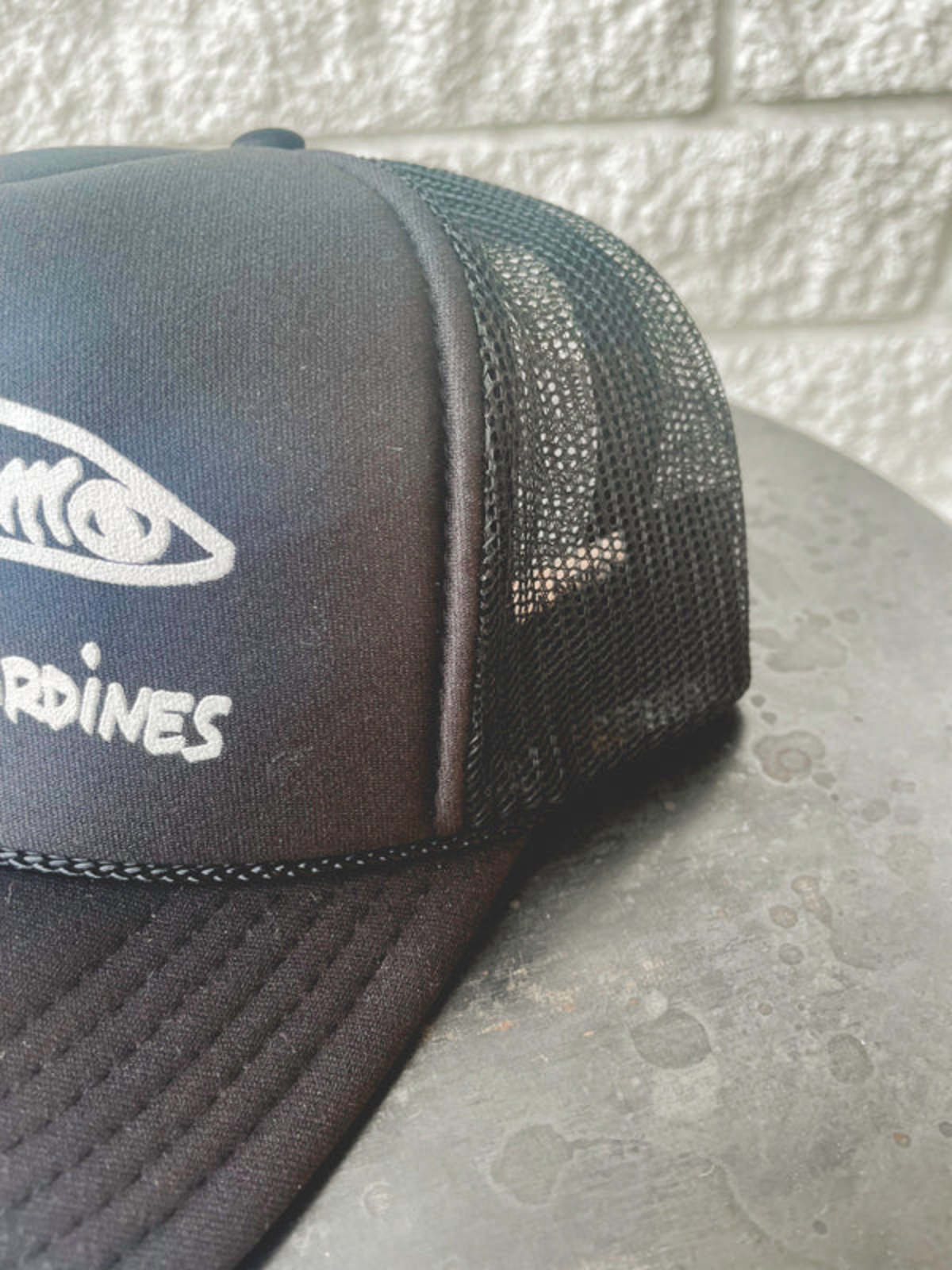 Clare V Liberez Les Sardines Black Trucker Hat NWT Clare V. Trucker Hat - Black/Cream Liberez Les Sardines  main image 3