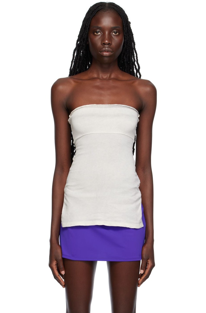 Paloma Wool Gray & Blue Coco Reversible Tube Top - Light