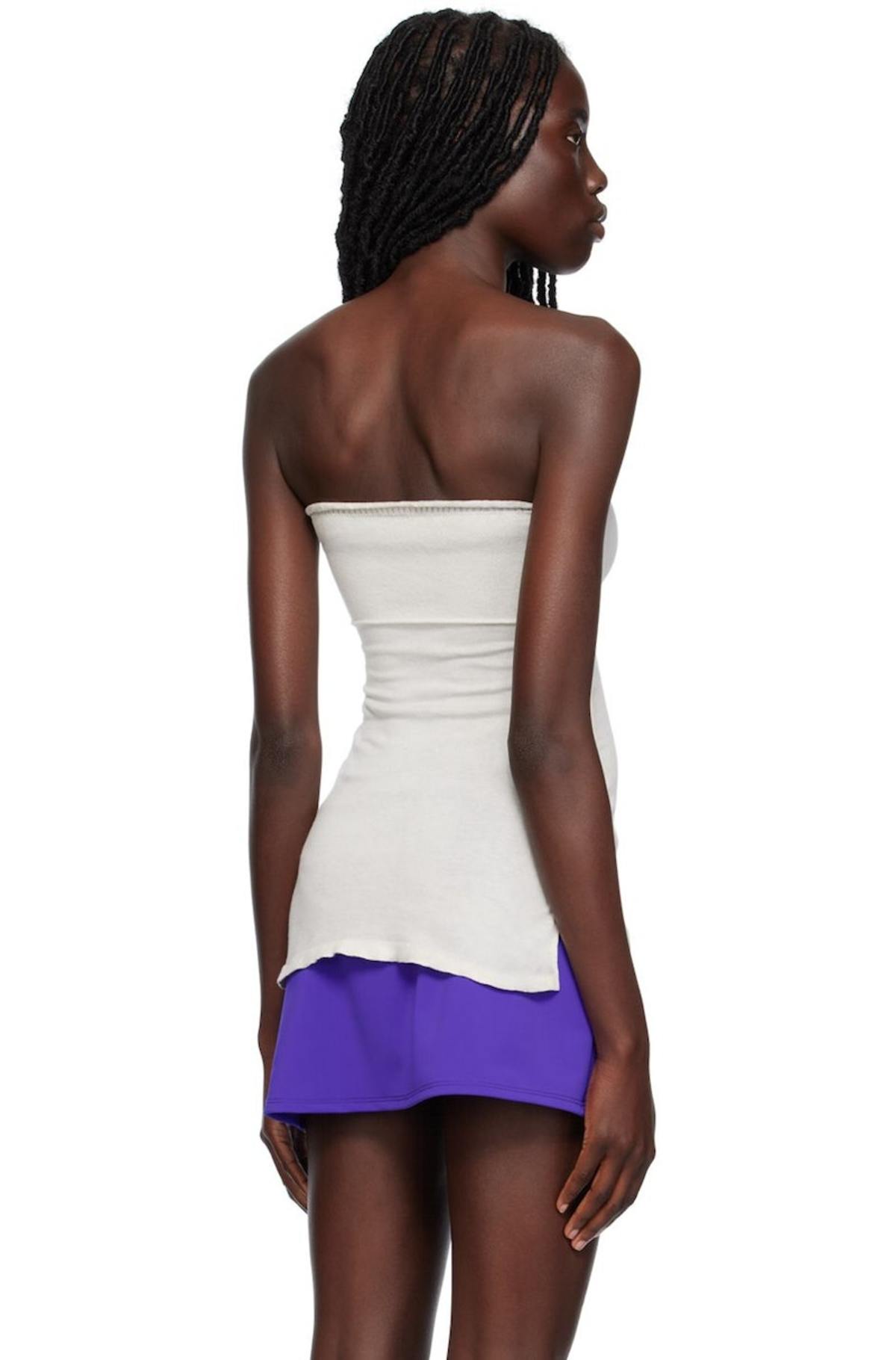 Paloma Wool Gray & Blue Coco Reversible Tube Top - Light
