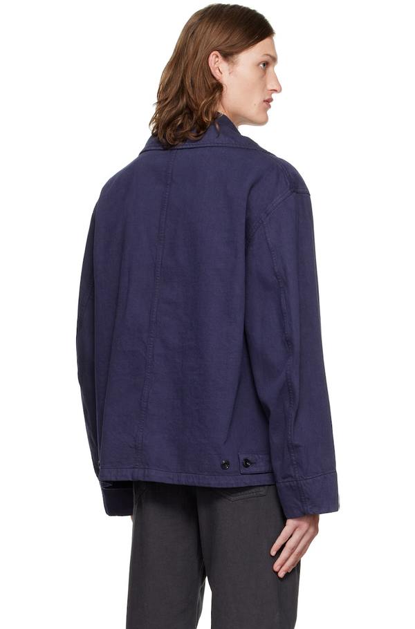 Lemaire Blue Dispatch Jacket - Ink Blue | Garmentory
