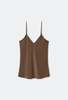 Silk Laundry BIAS CUT CAMI - DARK EARTH - Thumbnail 4