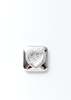 DEPARTMENT Single Heart Earring - Silver/White - Thumbnail 4