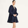 Merlette Lasse Tiered Dress - Navy - Thumbnail 4
