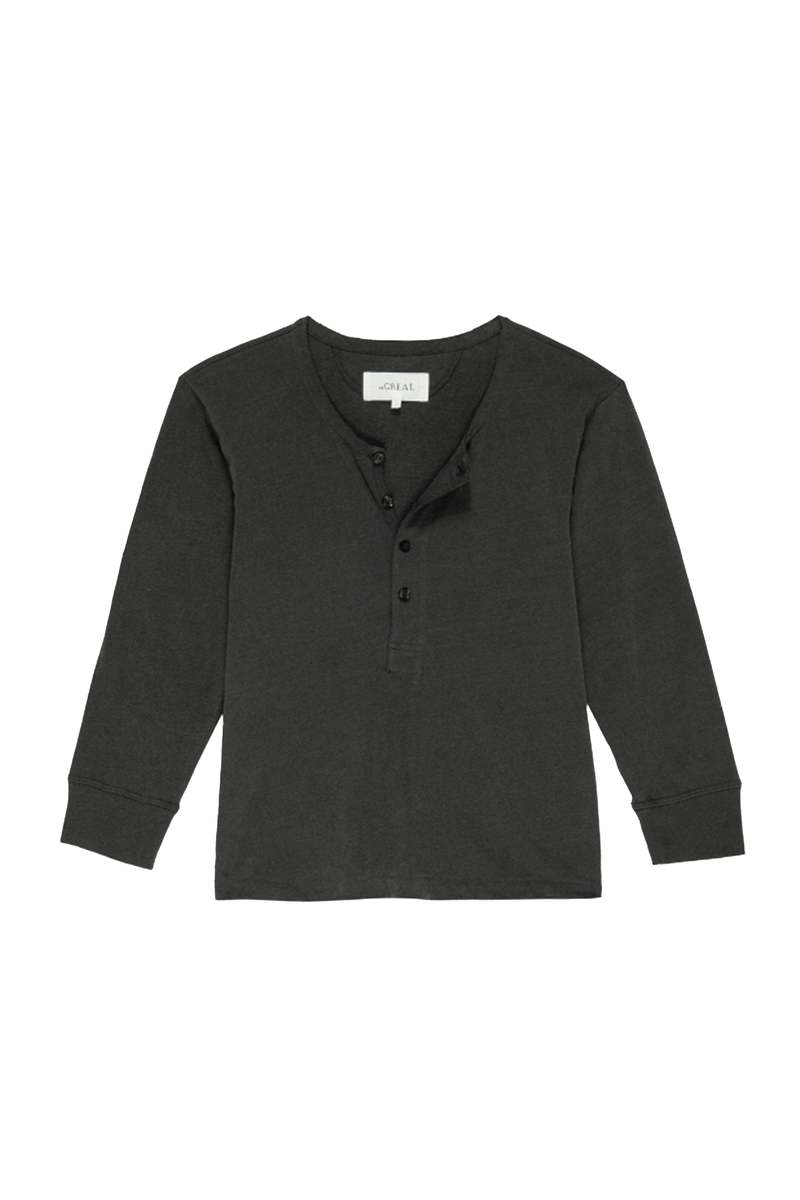 The Great. Plunge Henley - Washed Black The Great. Plunge Henley - Washed Black