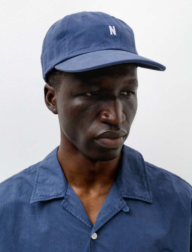 Norse Projects Twill Sports Cap Calcite Blue