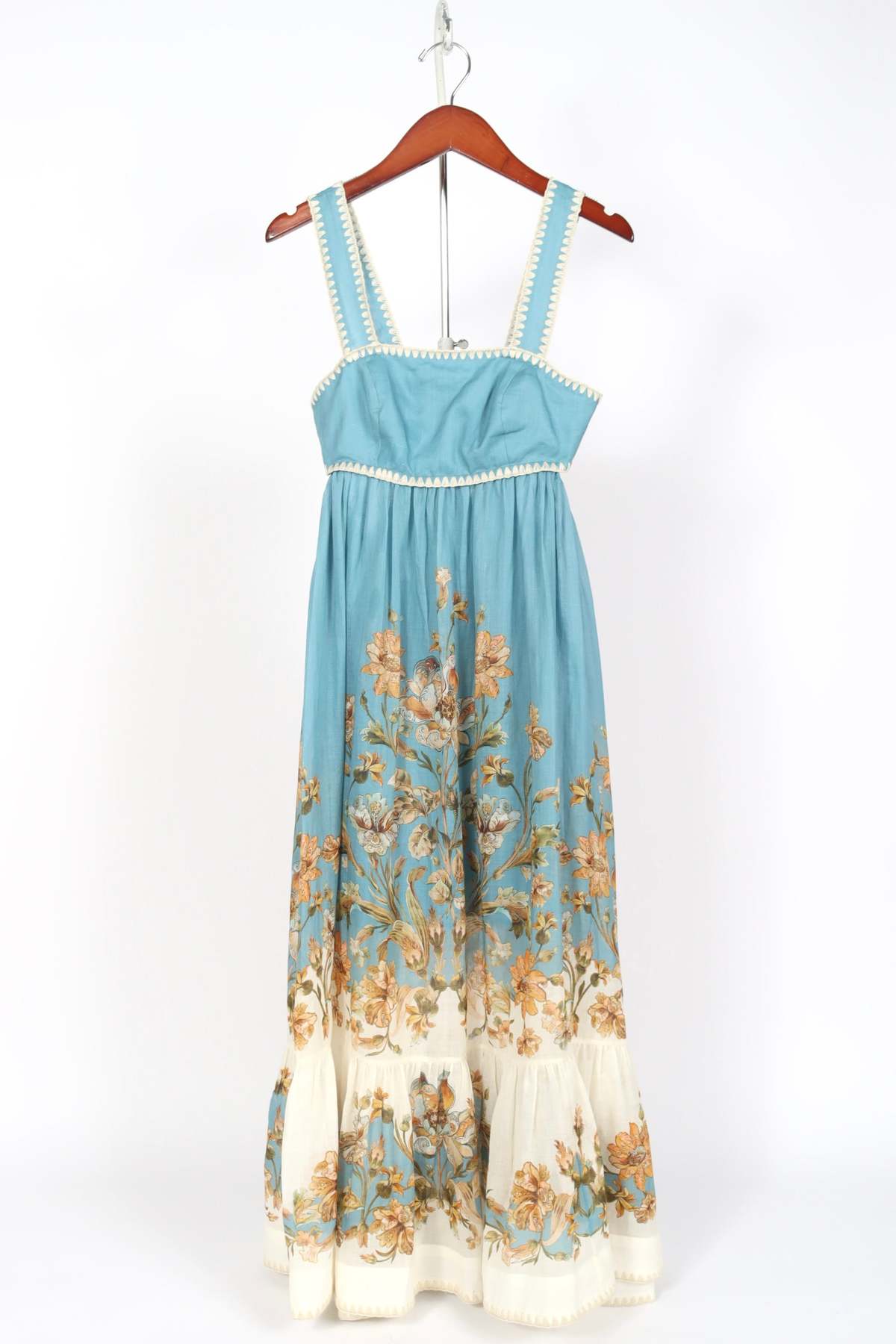 【 Zimmermann】トランキリティ フローラル リネン ミディ NWOT $895 Zimmermann Tranquillity Floral Linen Mini Dress
