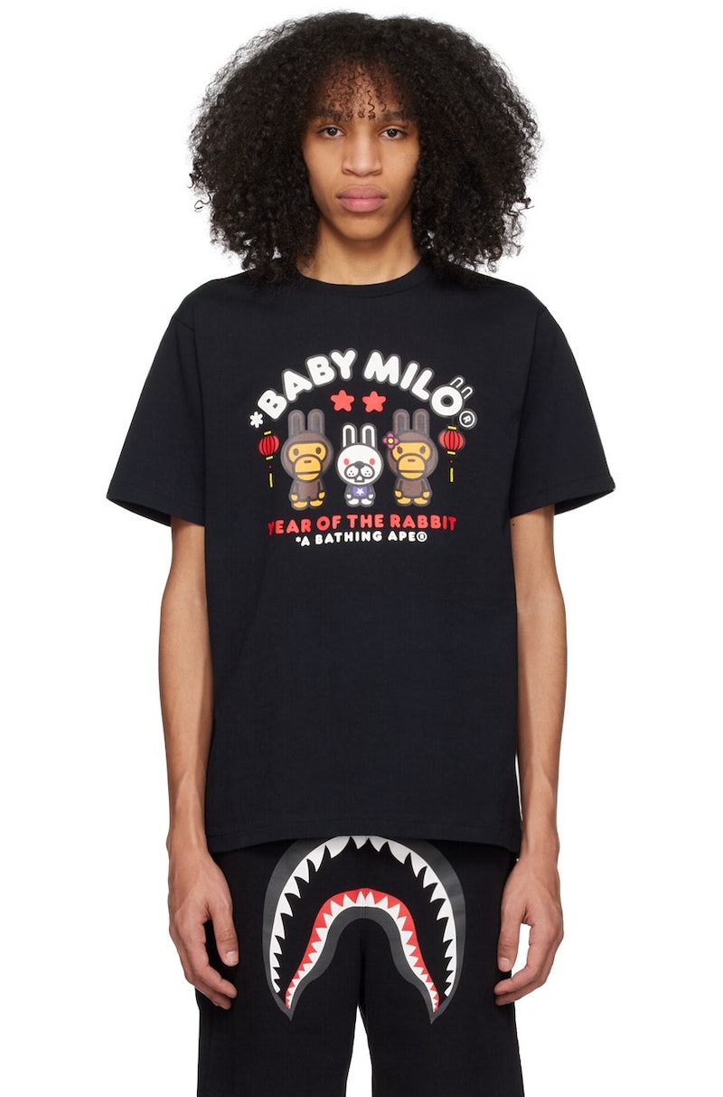 BAPE-Black--Baby-Milo--T-Shirt