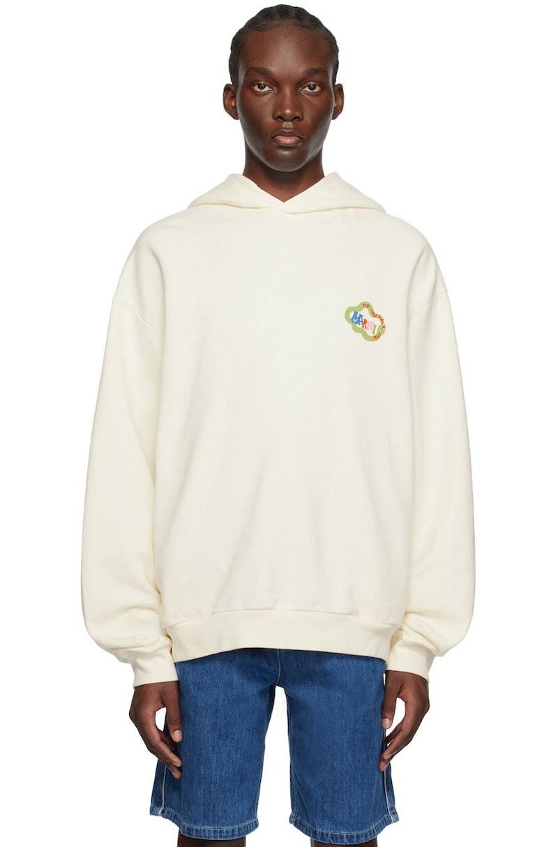 ◆MARNI 23AW◆MARNI x No vacancy Inn ロゴプリント フーディ◆ Marni Off White No Vacancy Inn Edition Snake Hoodie