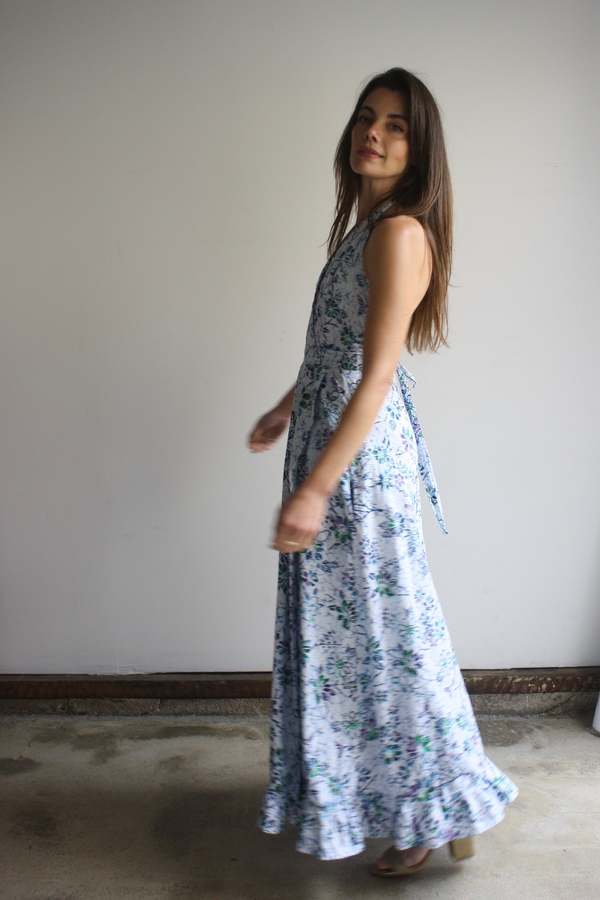 chinese dress ladies Long Silk Vacation Dress