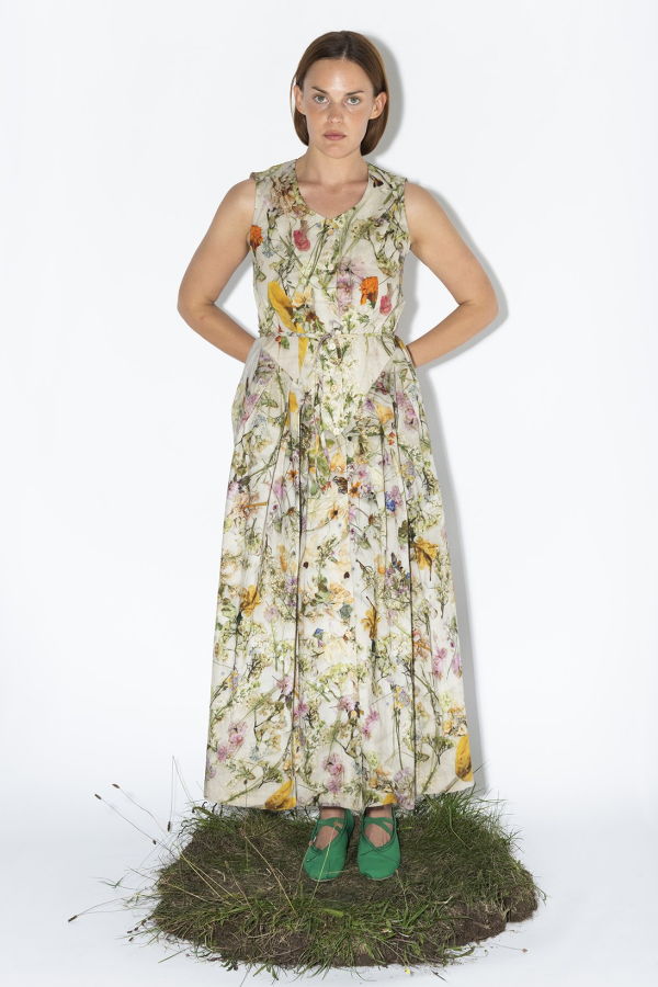 Anntian Dress - Print F/Pressed Flowers