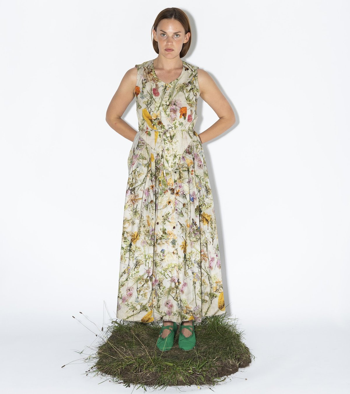 Anntian Dress - Print F/Pressed Flowers - Image 1 of 4