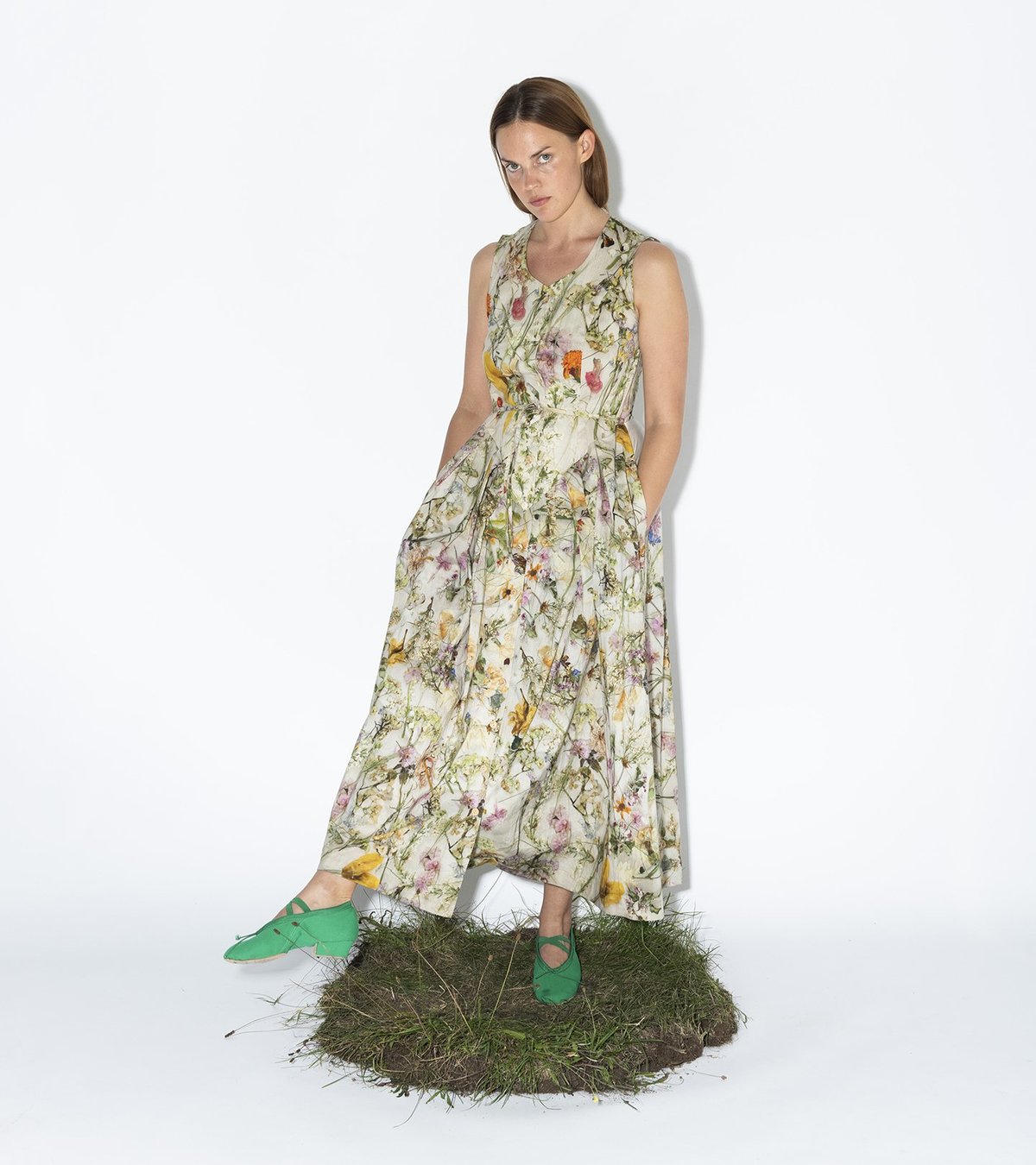 Anntian Dress - Print F/Pressed Flowers - Image 2 of 4