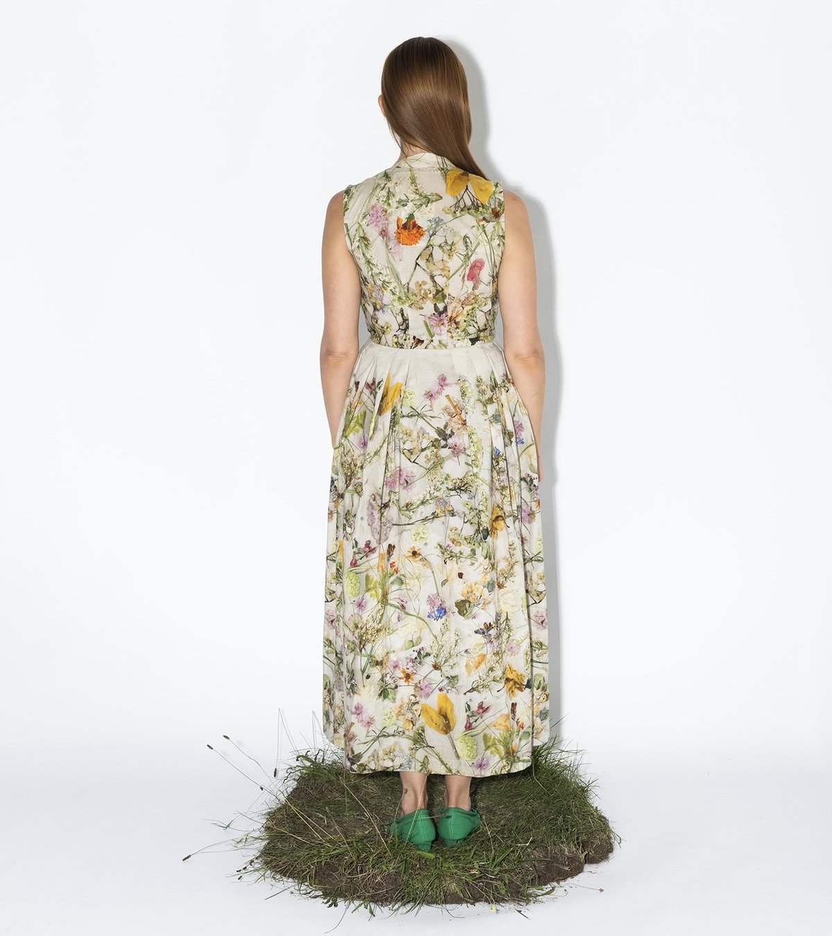 Anntian Dress - Print F/Pressed Flowers - Image 4 of 4